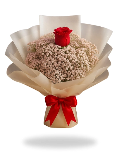 Pink Gypsophila Bouquet Flowers